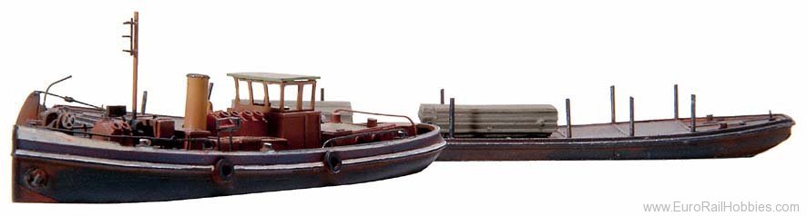 Artitec 58.101 Canal steamer towing craft and towed barge, 1