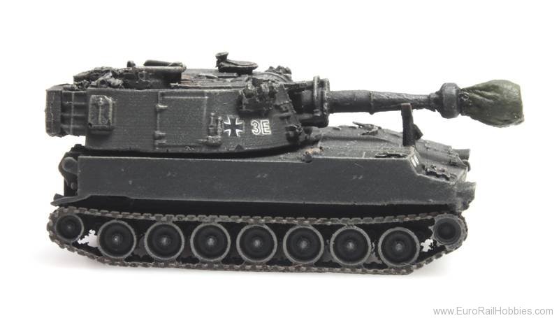 Artitec 6160068 Bundeswehr M109G gelboliv Eisenbahntransport