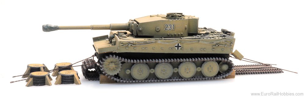 Artitec 6870402 Tiger I gelb Eisenbahntransport