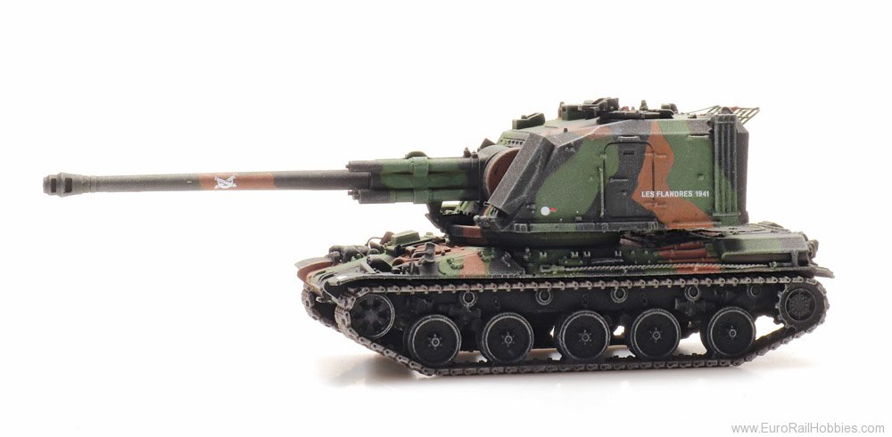 Artitec 6870434 FR AMX 30 AUF 1 155mm camo train load