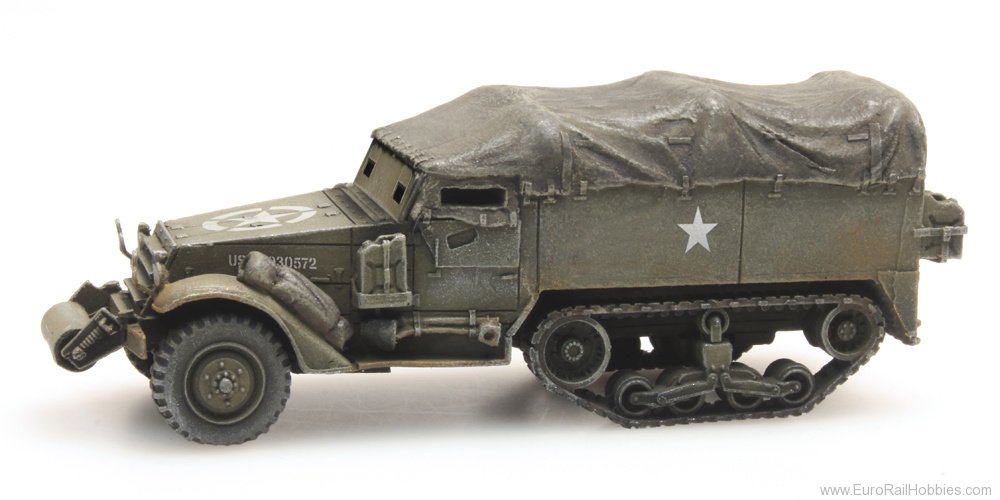 Artitec 6870439 US M3A1 half-track personnel carrier train lo