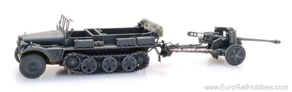 Artitec 6870488 WM Sd.Kfz. 10 + PAK 38, grau