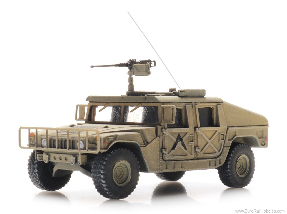 Artitec 6870538 US Humvee Desert .50 MG, TK/INF/MP