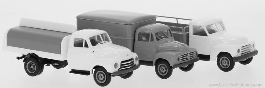 Brekina 10213 Kit - 3 light trucks, 1955