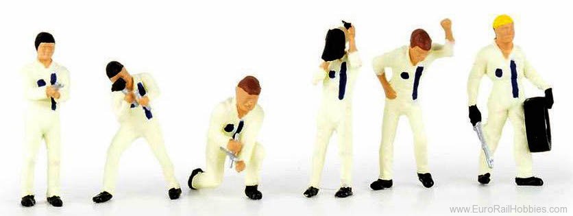 Brekina 10503 Figures pit crew, white,  Ambiente