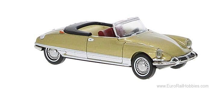 Brekina 14226 Citroen DS Open Cabrio Chapron, Gold