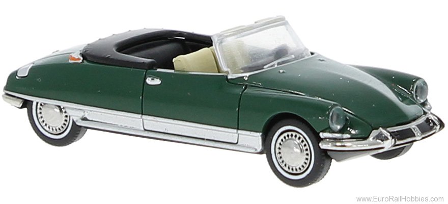 Brekina 14228 Citroen DS Cabrio Dark Green   