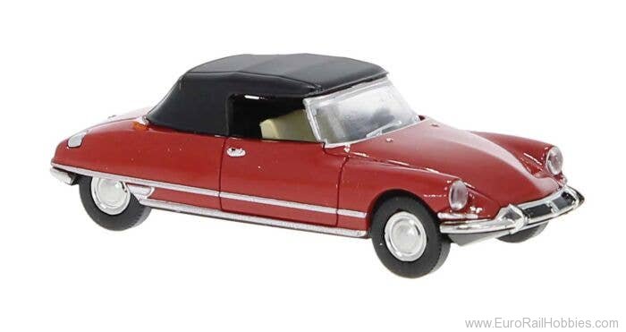 Brekina 14230 Citroen DS Closed es Cabrio Chapron, Red
