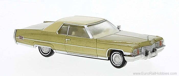 Brekina 18126 Cadillac CoupÃ© deVille Gold   