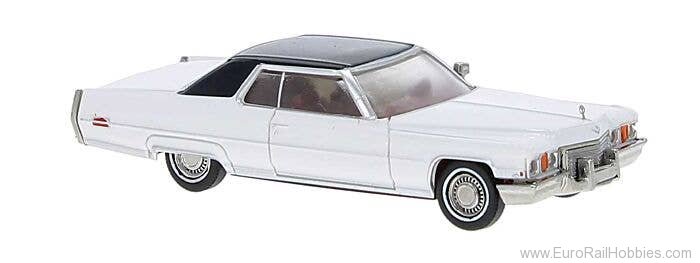 Brekina 18129 Cadillac deVille CoupÃ©, White/Black