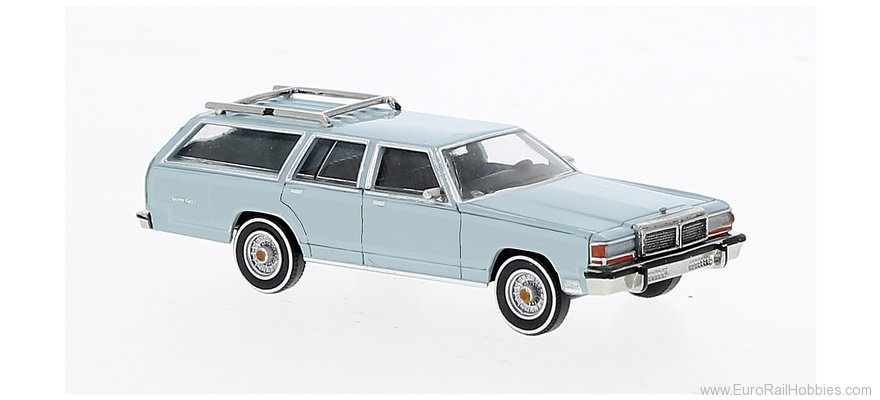 Brekina 19631 Ford LTD Station Wa Light Blue  
