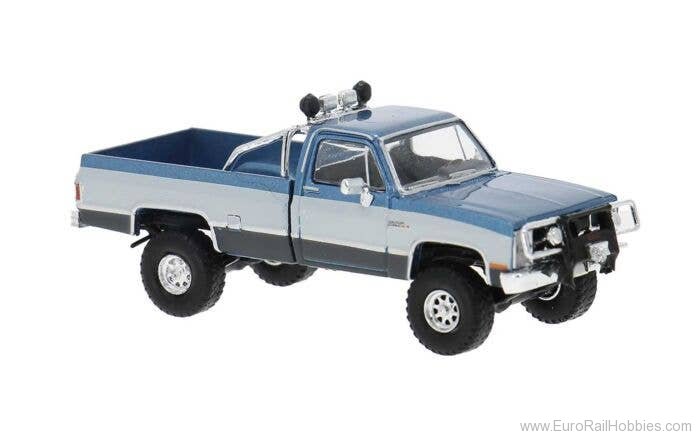 Brekina 19660 GMC Sierra Grande, BlueMetallic/White
