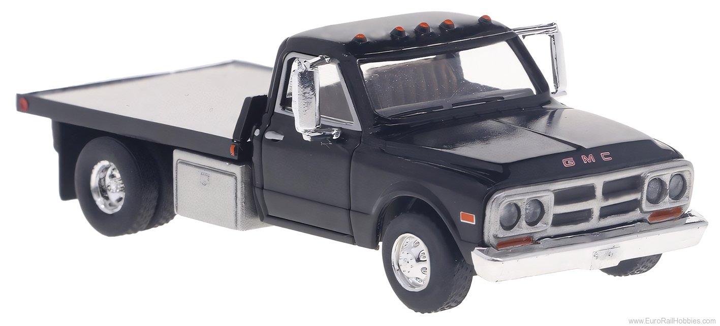 Brekina 19669 GMC Sierra Grande platform truck, black