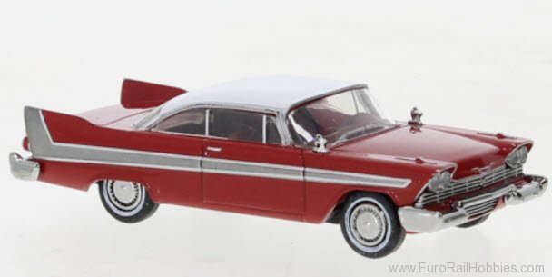 Brekina 19675 Plymouth Fury Red/White