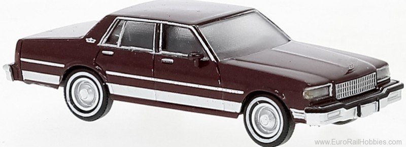 Brekina 19701 Chevrolet Caprice, Metallic Dark Red 1987  