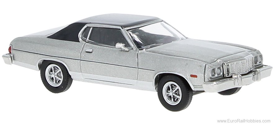 Brekina 19734 Ford Gran Torino Silver/Black   