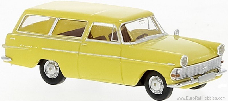 Brekina 20136 Opel P2 Caravan, Yellow, 1960,  