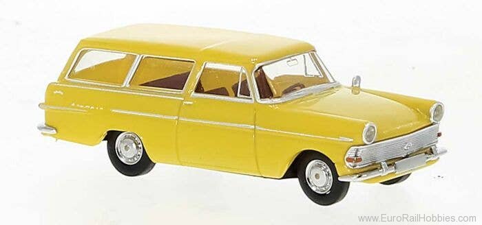 Brekina 20136 Opel P2 Caravan, Yellow, 1960,  