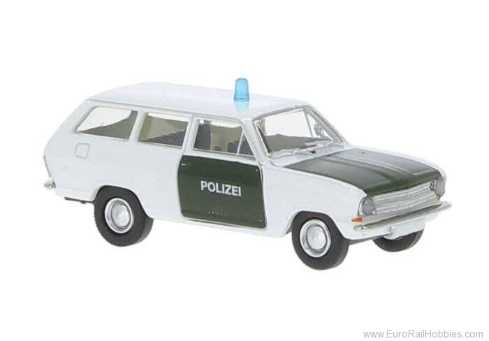 Brekina 20436 Opel Kadett B CarAVan der Polizei   
