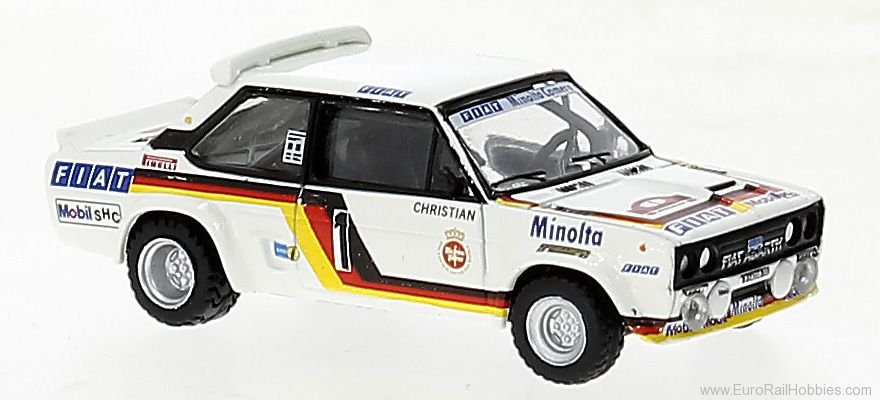 Brekina 22662 Fiat 131 Abarth 1980, Fiat Minolta, Rally Hun