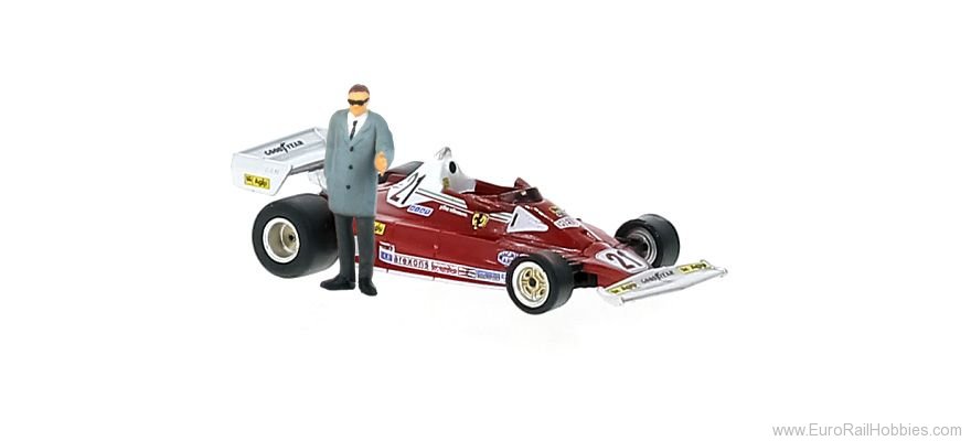 Brekina 22977 Ferrari 312 T2 mit Figur No. 21 1976, Ferrari