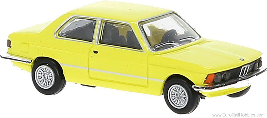 Brekina 24302 BMW 323i Light Yellow , 1975, 