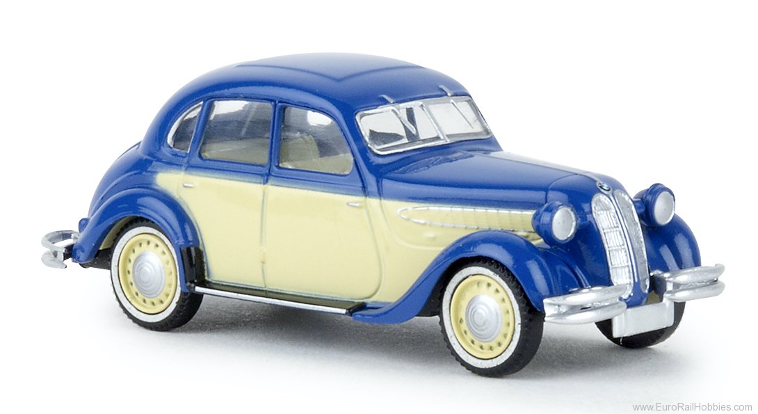 Brekina 24559 1936-1941 BMW 326 Sedan - Blue, Ivory