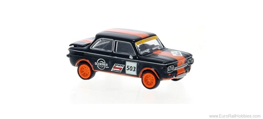 Brekina 28256 NSU TTS Spiess-Tuning Black, Orange, 1966, Sp