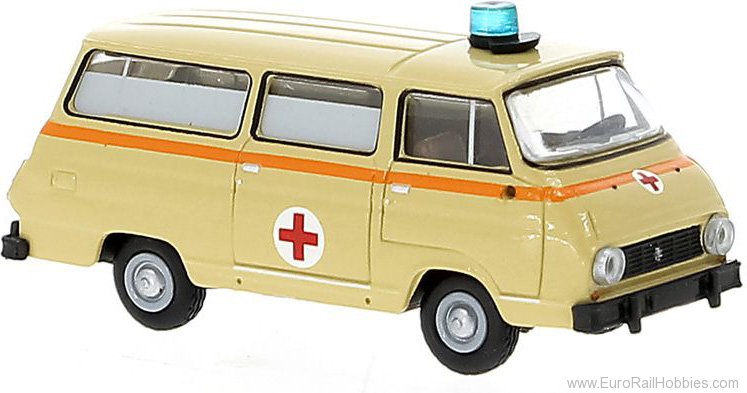 Brekina 30816 Skoda 1203 Bus 2. Version 1969, Ambulanz, 