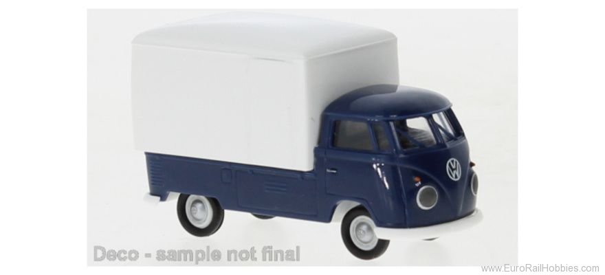 Brekina 32856 VW T1b GroÃraum-Koffer Dark Blue, White, 1