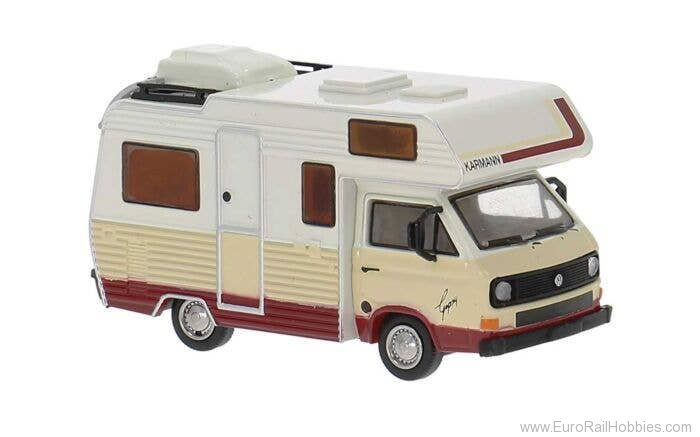 Brekina 33975 VW T3 'Gipsy' Camper Van von Karmann White/el