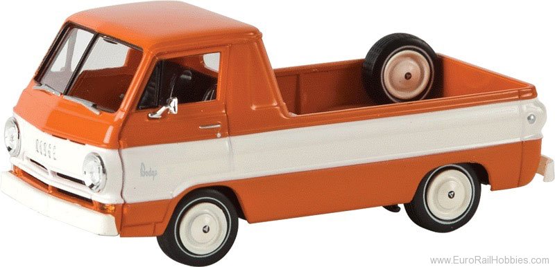 Brekina 34330 1964 Dodge A 100 Pickup Truck - Orange, White