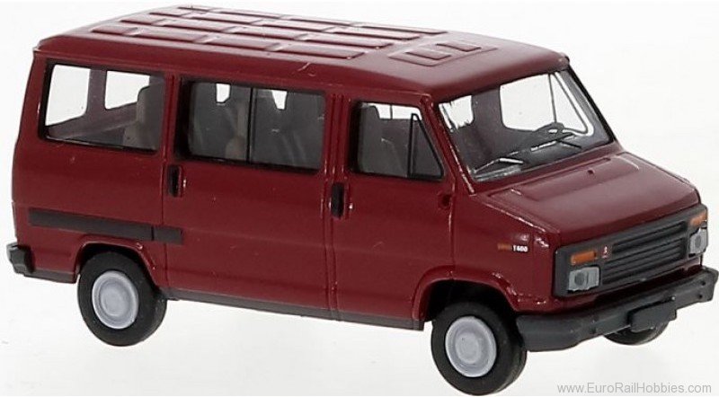 Brekina 34907 Citroen C25 bus dark red, 1982