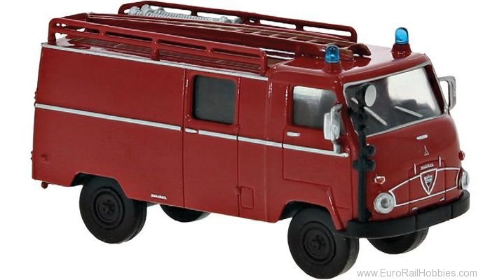 Brekina 38100 Faun F 24 LF 8, red, black, 1960