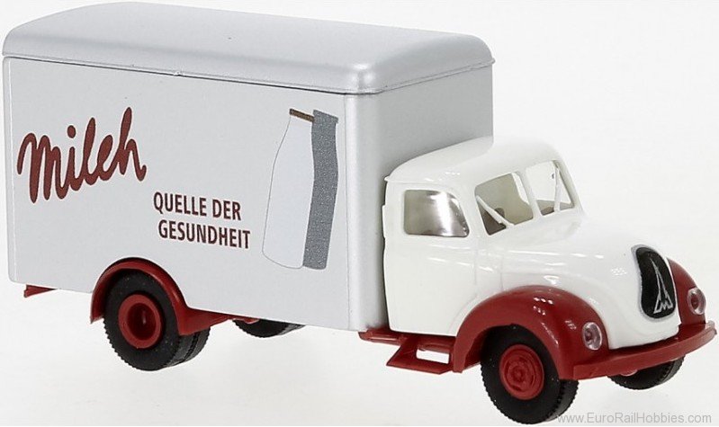 Brekina 42275 Magirus Mercury suitcase 1952, milk