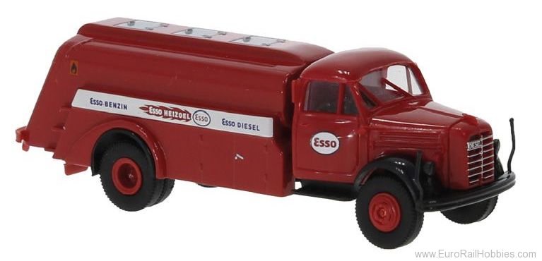 Brekina 43028 Borgward B 4500 tank truck Esso, red, 1951