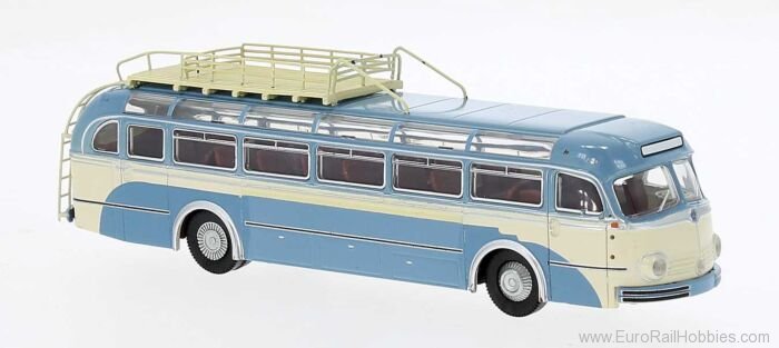Brekina 50506 Mercedes O 6600 H Reise Light Blue  