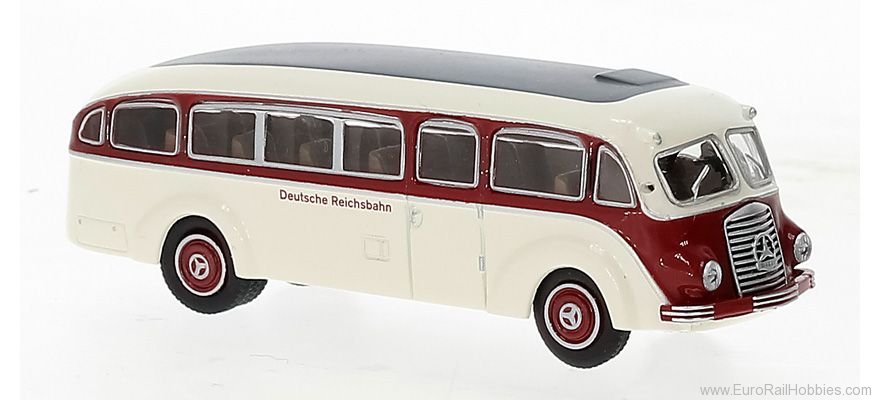 Brekina 52433 Mercedes LO 3500 Red, White, 1936, Deutsche R