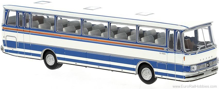 Brekina 56051 Setra S 150 H Blue , White , 1970, 