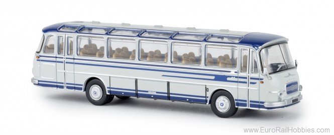 Brekina 58205 Setra S 12 Bus, sapphire blue / light gray by