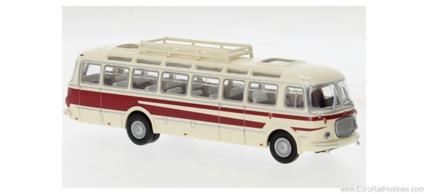 Brekina 58235 Skoda 706 RTO Lux Light Beige, Dark Red, 