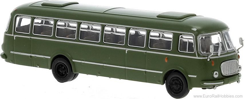 Brekina 58267 JZS Jelcz 043 Bus Dark Green, 1964, MilitÃ¤