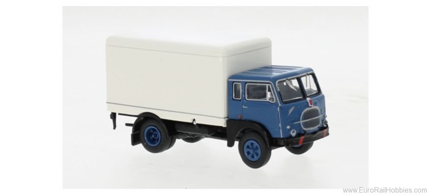 Brekina 58606 Fiat 642 Koffer Blue, White, 1962, 