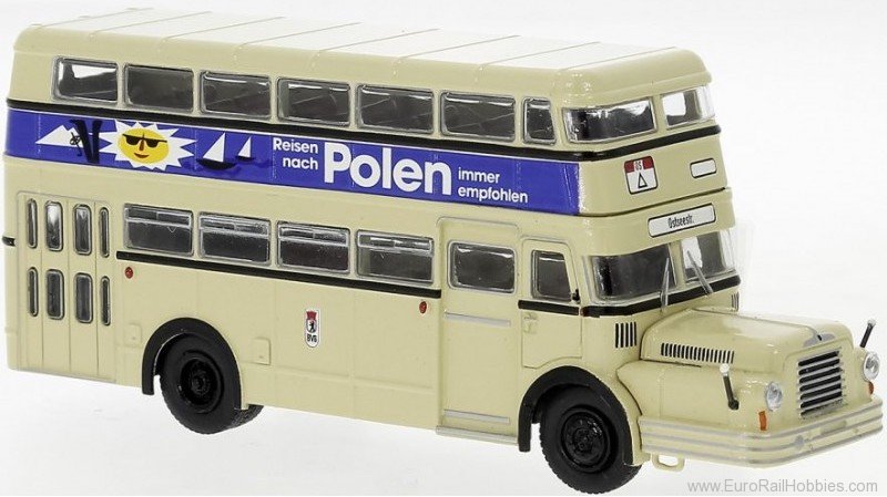 Brekina 61204 IFA Do 56 Bus 1960, BVG - Travel to Poland
