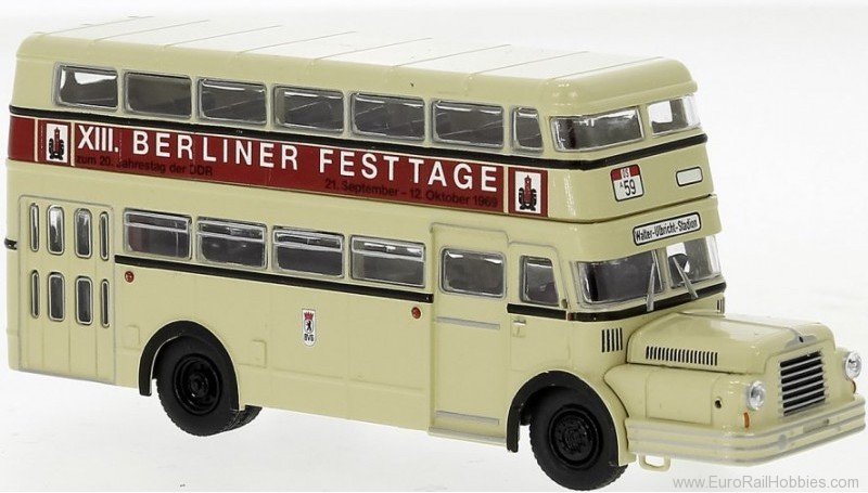 Brekina 61208 IFA Do 56 Bus 1960 BVG - Berliner Festtage 19