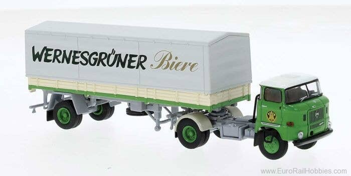 Brekina 71207 IFA W 50 Pritsche/Plane-Sattelzug 'WernesGree