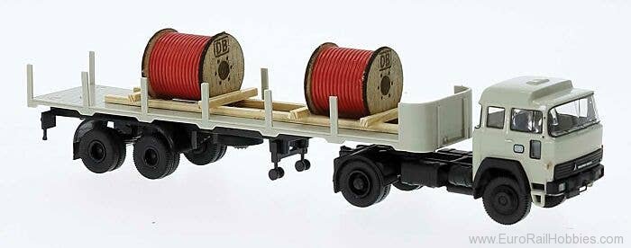 Brekina 83287 Magirus 310D 16 Rungensattel der DB mit Ladeg