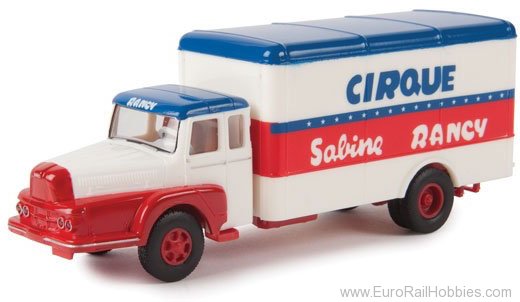 Brekina 85506 Unic ZU 122 Truck w/Rounded Box Body - Circus