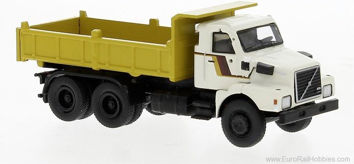 Brekina 85653 Volvo N 10 Kipper White , Black , 1980, 