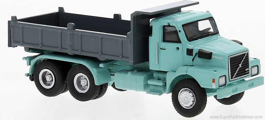 Brekina 85655 Volvo N 10 Kipper Light tÃ¼rkis, Gray , 198